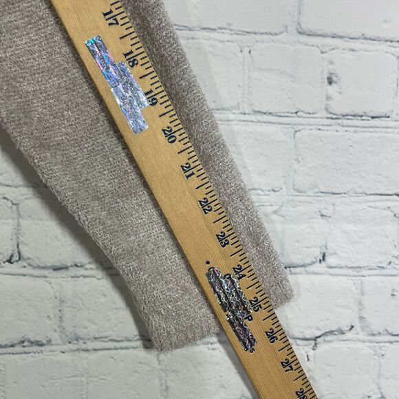 Barefoot Dreams Bamboo Chic Lite Cardigan 1X Brown Gray Long Weekend Rib Sweater - Picture 13 of 14